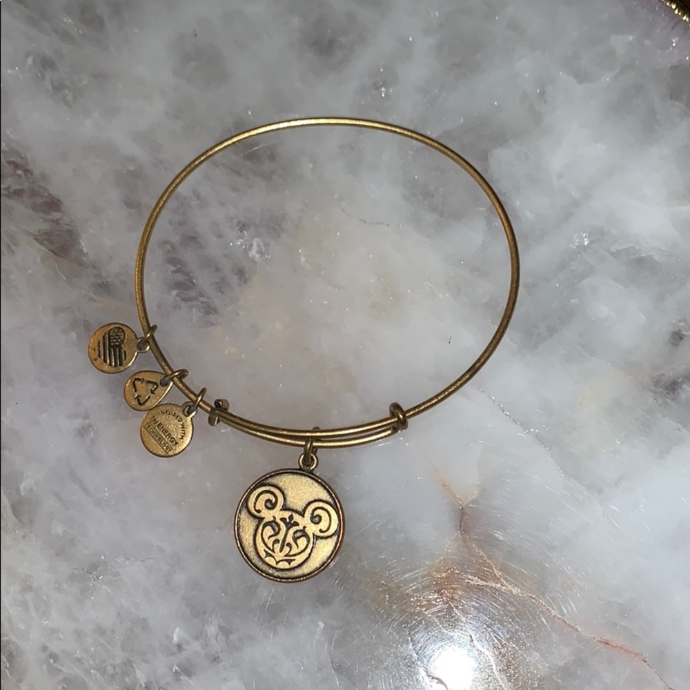 Disney Alex and ani bracelet gold tone
